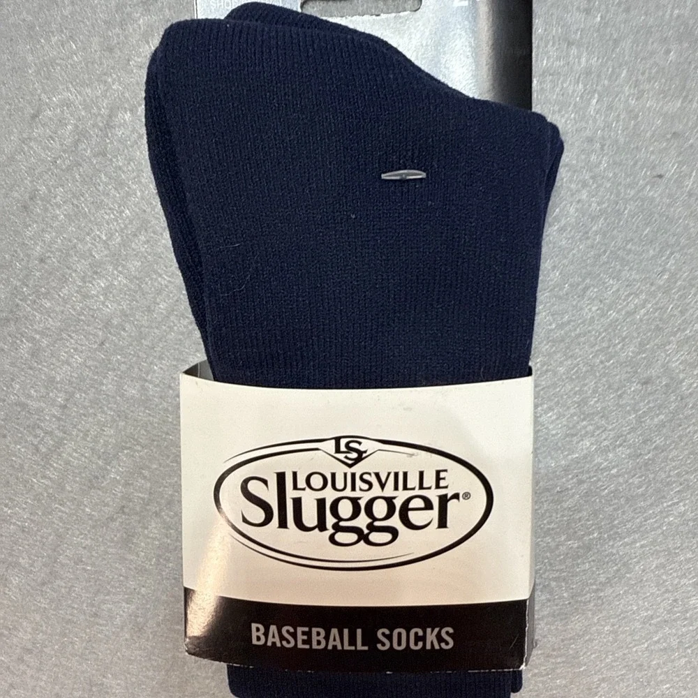 Louisville Slugger Baseball Knee High Socks 2 Pair Shoe‎ Size Youth 9-1